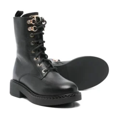 Combatlaarzen met Strass Ovaal T