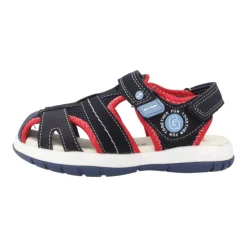 Coole blauw en rode kindersandalen