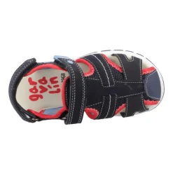 Coole blauw en rode kindersandalen