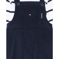Corduroy Dungarees And Long Sleeve Top Set