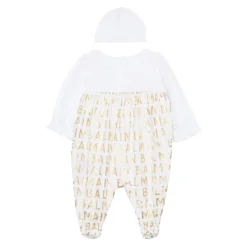 Cotton Onesie and Beanie Set
