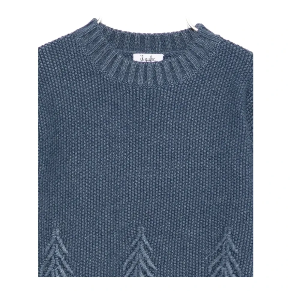 Cotton Sweater met Borduursel