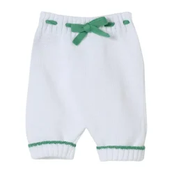 Delicate Gebreide Broek met Strikdetail