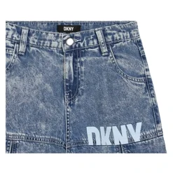 Denim Bermuda Shorts met cargozakken