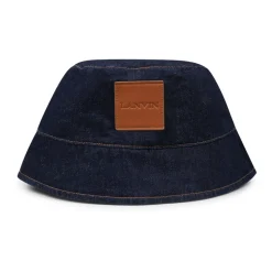 Denim Cloche Hoed met Franje Logo