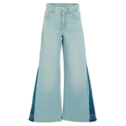 Denim Five-Pocket Jeans met Blauwe Details