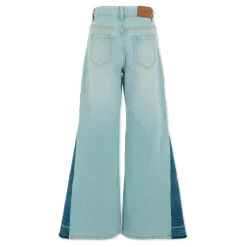 Denim Five-Pocket Jeans met Blauwe Details