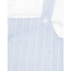 Denim Overall met T-shirt Set