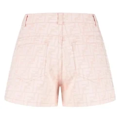 Denim Shorts met FF Logo Print
