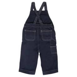 Denim tuinbroek met elastische bretels