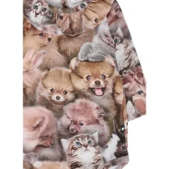 Dierenprint Bruine Katoenmix Rompertje