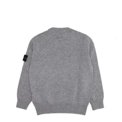 Donkergrijze wollen trui