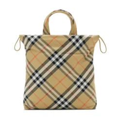 Drawstring Check Tote