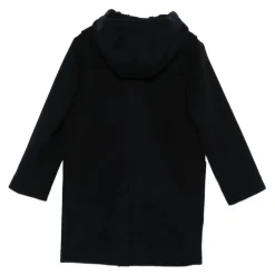 Duffelcoat van wollen stof