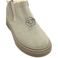 Eco Shearling Suède Enkellaarsjes