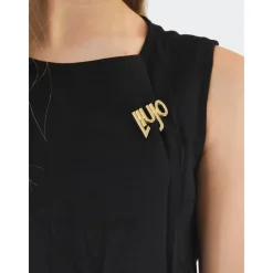 Effen elegante jurk met ritssluiting aan de achterkant