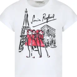 Eiffeltoren Print Wit T-shirt