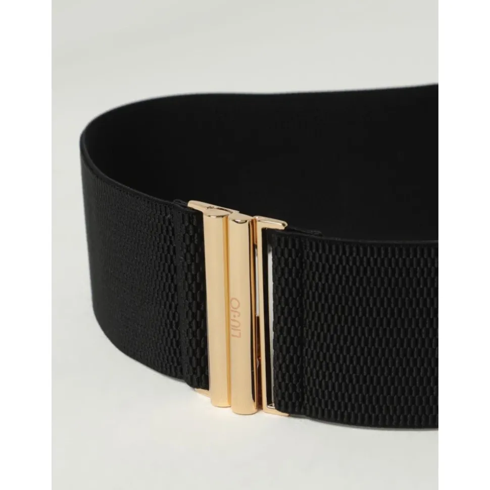 Elastische geweven riem met haaksluiting