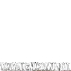 Elastische Zilveren Riem met Logodetail