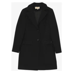 Elegante zwarte winterjas voor meisjes