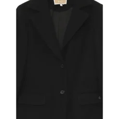 Elegante zwarte winterjas voor meisjes