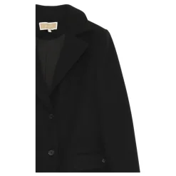 Elegante zwarte winterjas voor meisjes