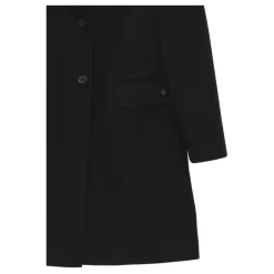 Elegante zwarte winterjas voor meisjes