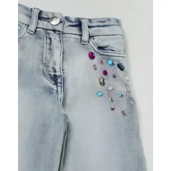 Embellished Denim Jeans