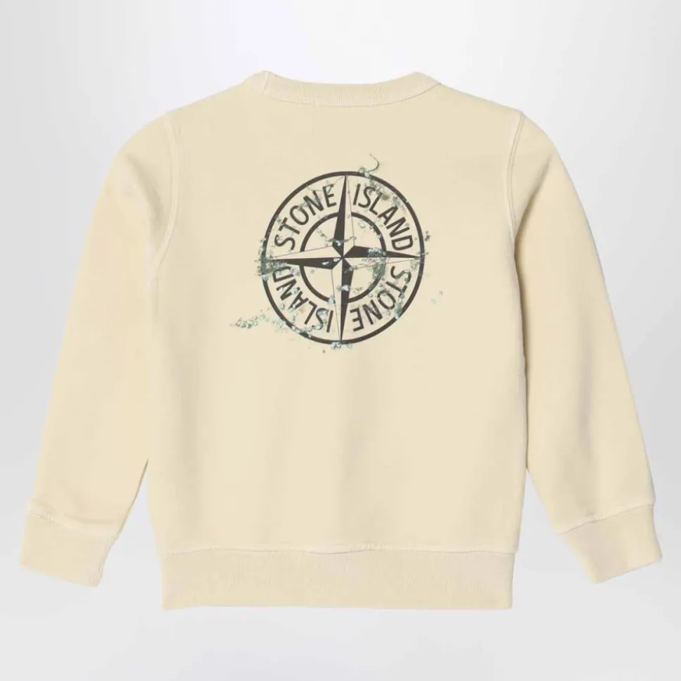 Felpa girocollo con stampa 'Forest Compass'