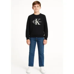 Festive Mono Logo Sweatshirt - Zwart