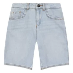 Five-pocket Denim Bermuda Shorts