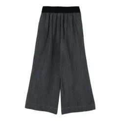 Flowing Denim Trousers