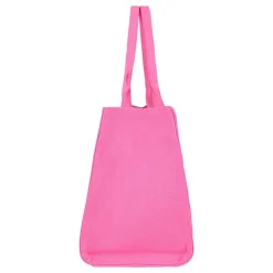 Fuchsia Canvas Casual Tas met Smiley