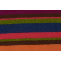 Fuchsia Gestreepte Fleece Romper