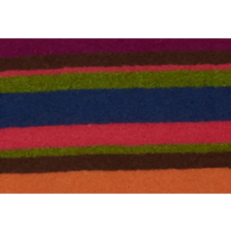 Fuchsia Gestreepte Fleece Romper