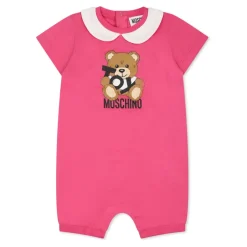 Fuchsia Teddy Bear Rompers
