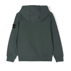 Full-Zip Pluche Katoenen Hoodie