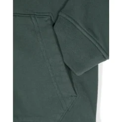 Full-Zip Pluche Katoenen Hoodie