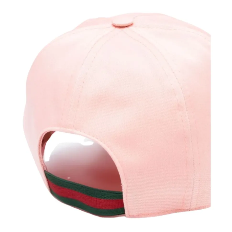 Geborduurde gestreepte hoed