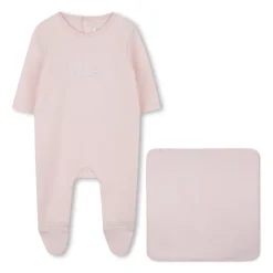 Geborduurde Logo Sleepsuit & Deken Set
