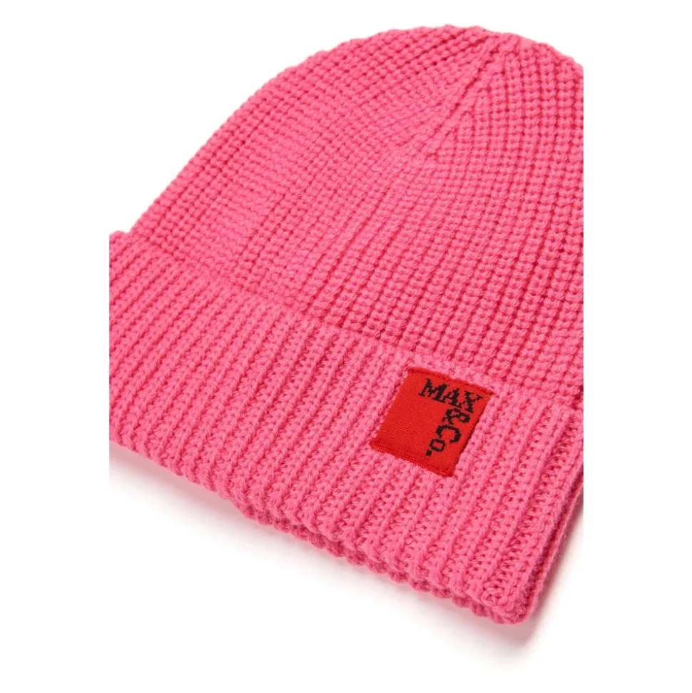 Gebreide Beanie Muts met Patch