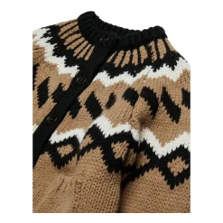 Gebreide Cardigan in Kameelbruin