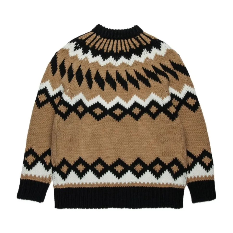 Gebreide Cardigan in Kameelbruin