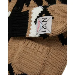 Gebreide Cardigan in Kameelbruin