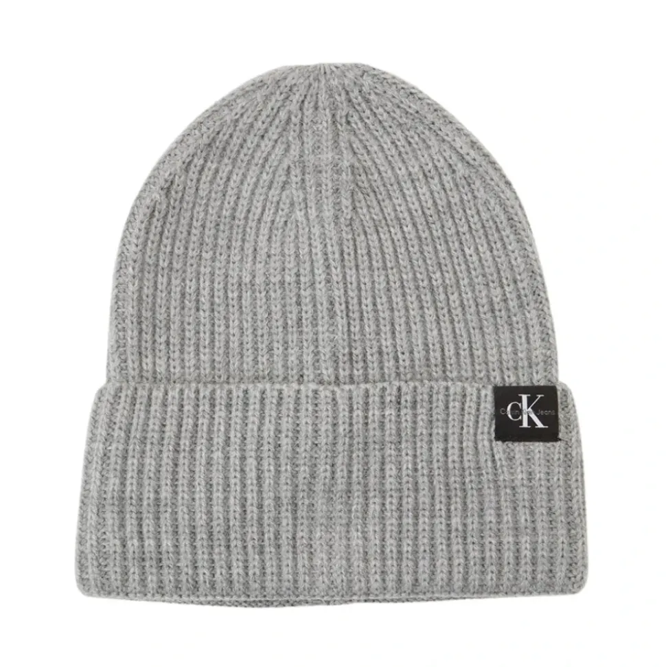 Gebreide muts lichtgrijs