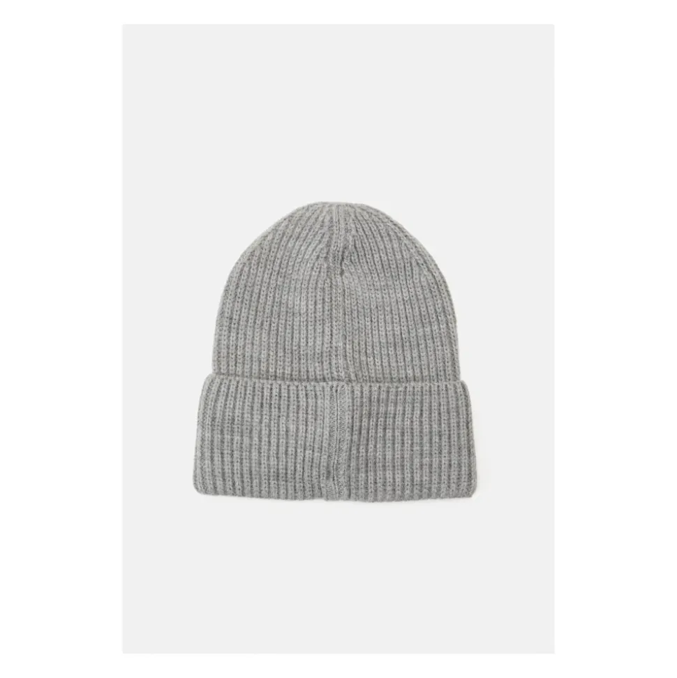 Gebreide muts lichtgrijs