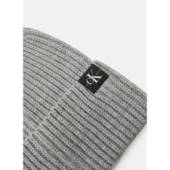 Gebreide muts lichtgrijs