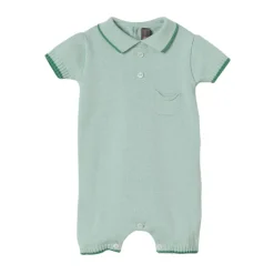 Gebreide romper met korte mouwen