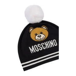 Gebreide Teddy Bear Hoeden Zwart