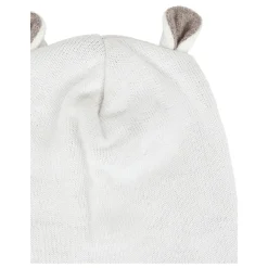 Gebreide wollen pasgeboren muts met oren